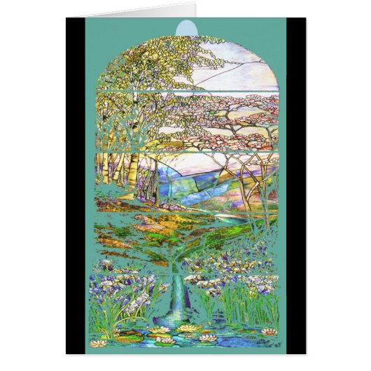 Tiffany Stained Glass Card (Front)