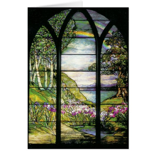 Tiffany Stained Glass Card (Front)