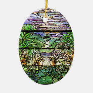 Tiffany Stained Glass Nature Ornament