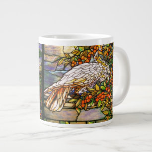 Tiffany Stained Glass Parrots Jumbo Mug