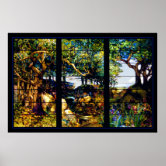 Louis Comfort Tiffany, Landscape with Waterfall | Poster