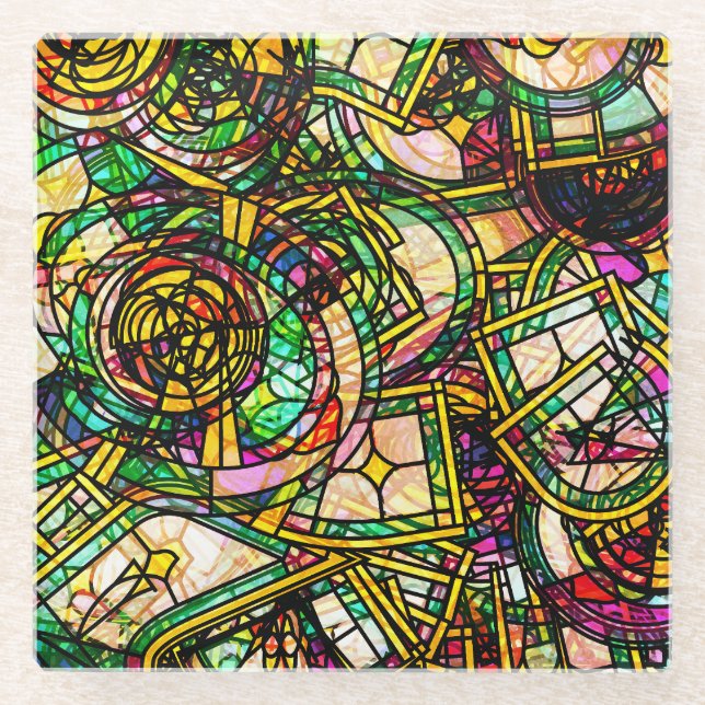 Tiffany Style Glass Coaster (Front)