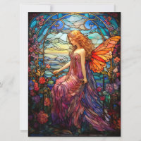 Tiffany Style Stained Glass Magical Fairy