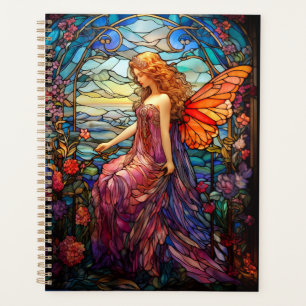 Tiffany Style Stained Glass Magical Fairy Planner