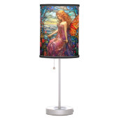 Tiffany Style Stained Glass Magical Fairy Table Lamp (Right)