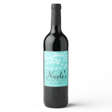 Tiffany Turquoise Blue String Lights Elegant Wine Wine Label Tiffany Turquoise Blue String Lights Elegant Wine Wine Label