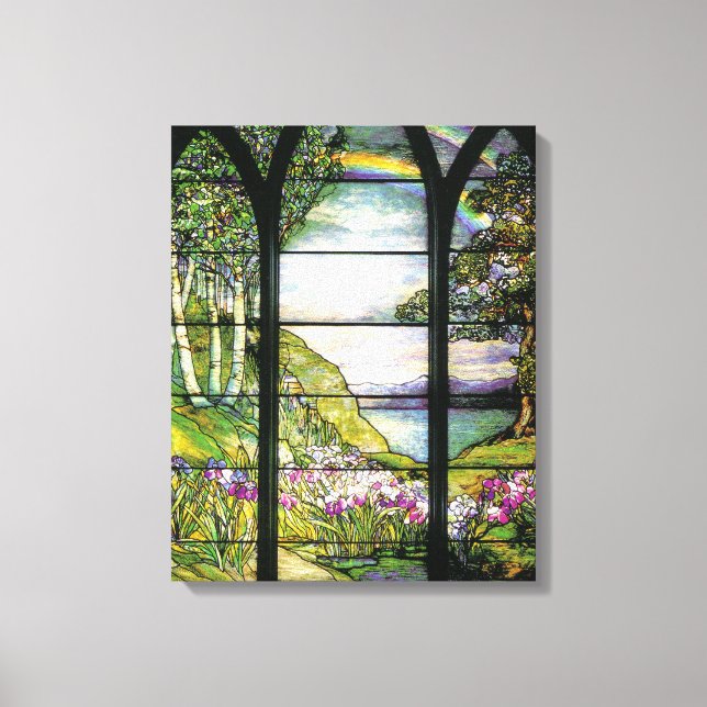 Tiffany Window Wrapped Canvas Print (Front)