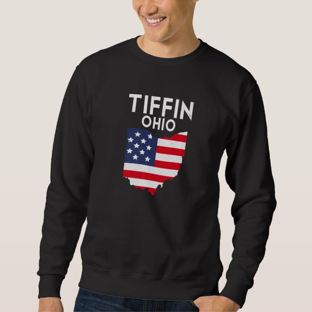 Tiffin Ohio USA State America Travel Ohioan Premiu Sweatshirt (Front)