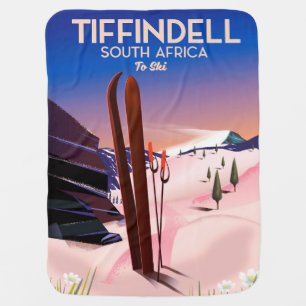 Tiffindell South Africa Ski poster Baby Blanket