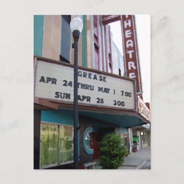Tifton theater postcard (Front)
