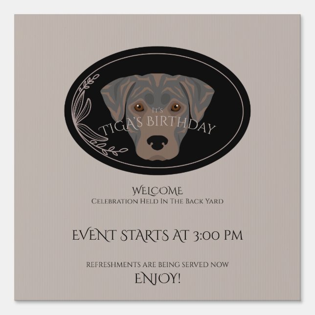 TIGA’s customizable  Sign (Front)