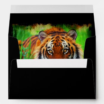 Tiger 1a Envelope by Ronspassionfordesign at Zazzle
