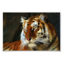 Tiger 3D Art Board Print for Sale by KROKOTON