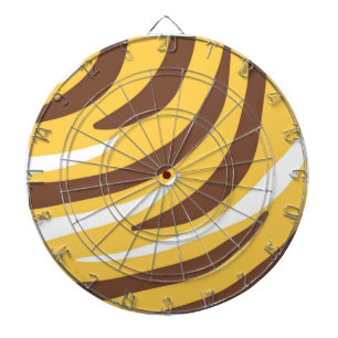 tiger abstract art dart board