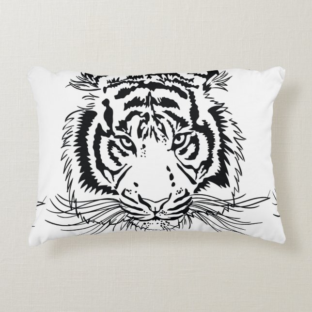tiger accent pillow (Front)
