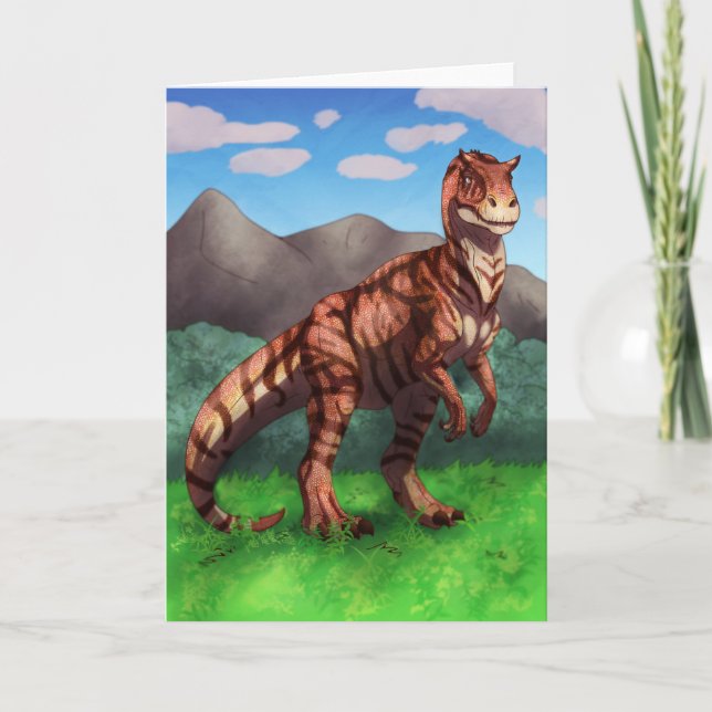 Tiger Allosaurus Card (Front)