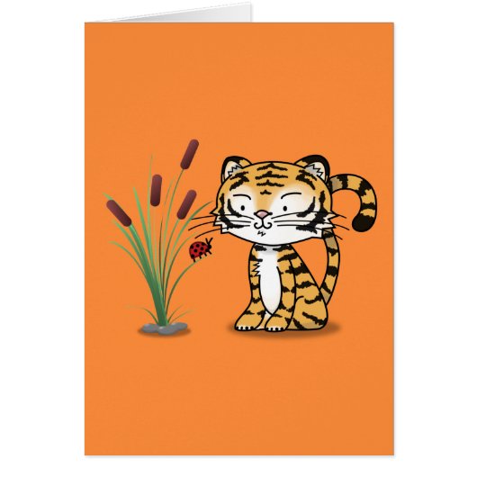 Tiger and a ladybug cards (Front)