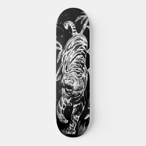 Tiger and Bamboo Skateboard