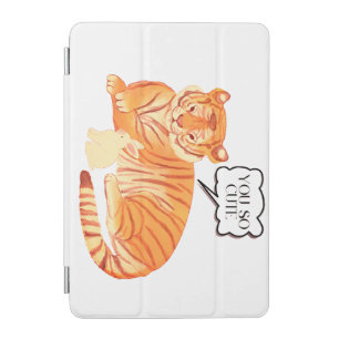 Tiger and Bunny Friendship – Cute Animal Illustra iPad Mini Cover