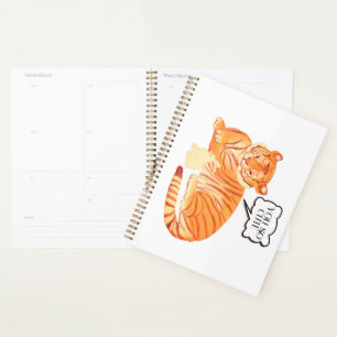 Tiger and Bunny Friendship – Cute Animal Illustra Planner