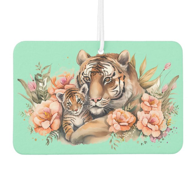 Tiger and Cub  Air Freshener (Front)