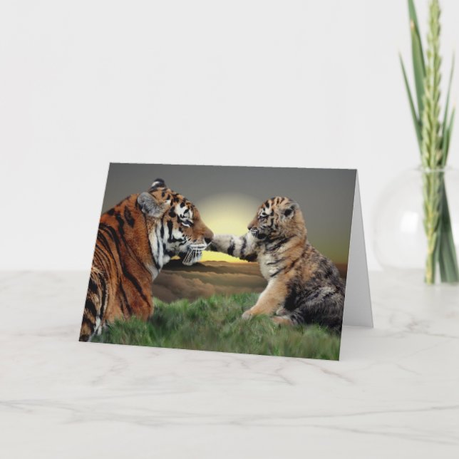 Tiger and Cub Card (Front)