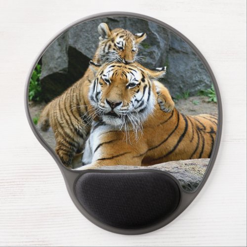 Tiger And Cub Gel Mouse Pad