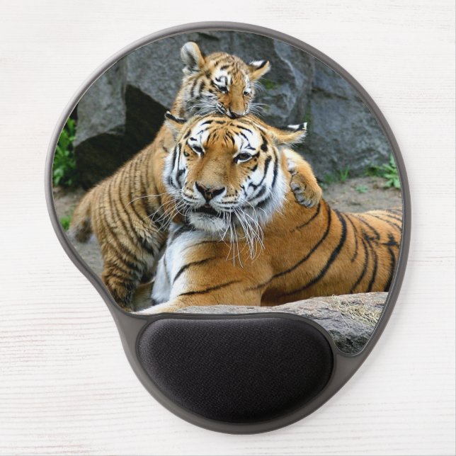 Tiger And Cub Gel Mouse Pad (Front)