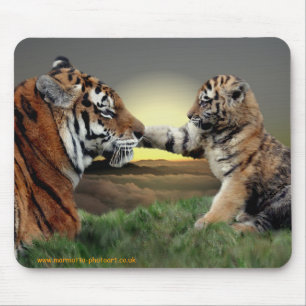 Tiger and Cub Mousemat Mouse Pad