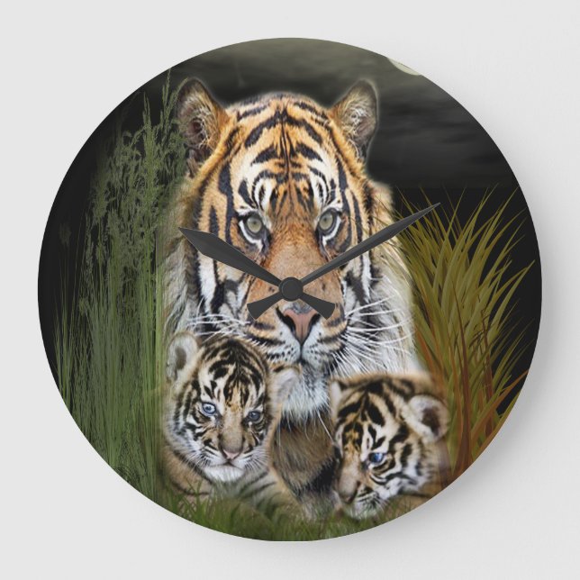 Tiger and Cubs clock (Front)