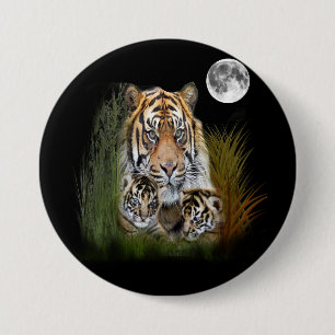 tiger and cubs designs pinback button
