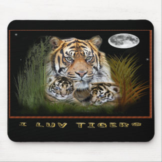 Tiger and cubs mousepad