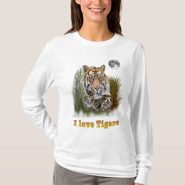 Tiger and cubs T-Shirt (Front)