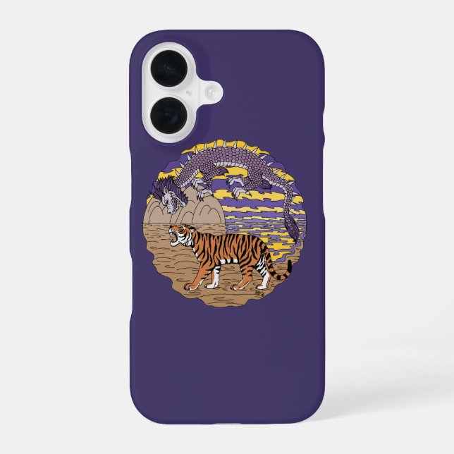 Tiger and Dragon Iphone Case (Back)