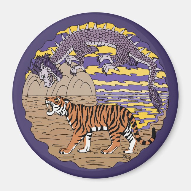 Tiger and Dragon Magnet (Front)