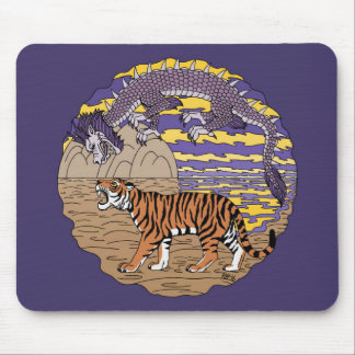 Tiger and Dragon Mouse Pad