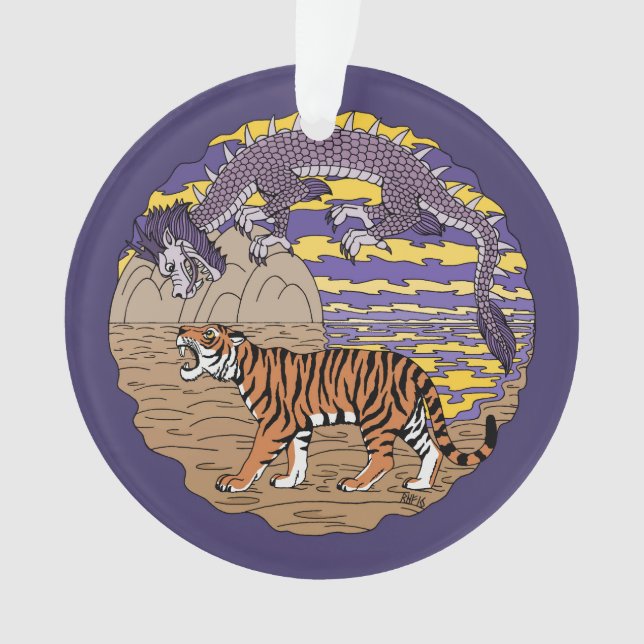 Tiger and Dragon Ornament (Front)