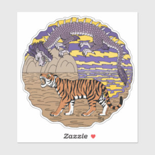Tiger and Dragon Sticker