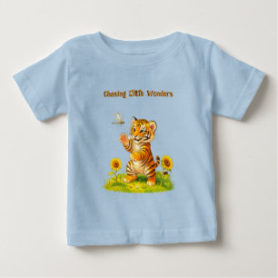 Tiger and Dragonfly Baby T-Shirt