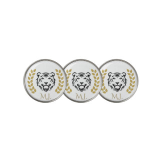 Tiger and Laurels Golf Ball Marker