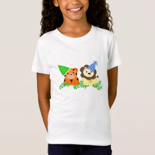 Tiger and Lion Birthday Design T-Shirt