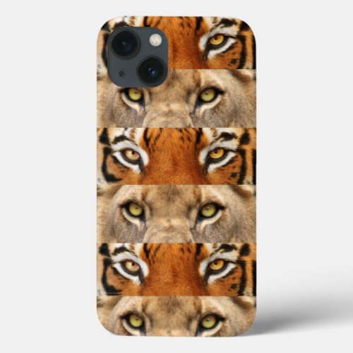 Tiger and Lion eyes Photo iPhone 13 Case