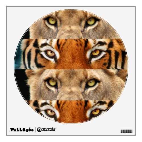 Tiger and Lion eyes Photo Wall Sticker