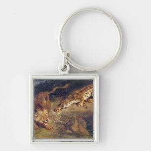Tiger and Lion Keychain