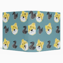 Tiger and Magpie 3 Ring Binder