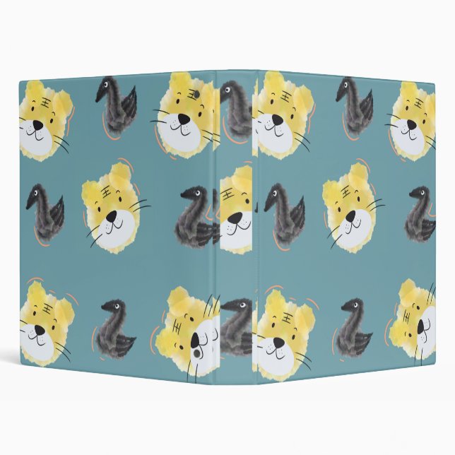 Tiger and Magpie 3 Ring Binder (Background)