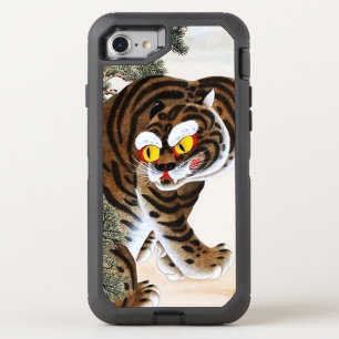 Tiger and Magpie Minhwa under Pine Tree OtterBox Defender iPhone SE/8/7 Case