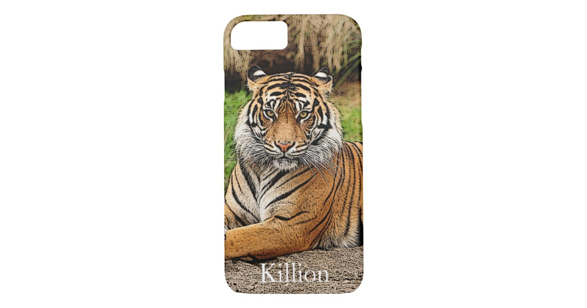 Tiger And Name Case Mate Iphone Case Zazzle Com