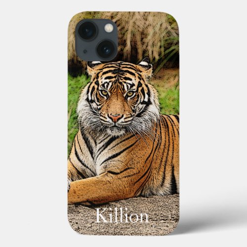 Tiger And Name iPhone 13 Case