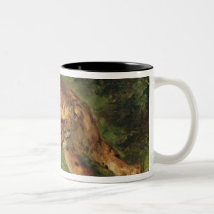Tiger and Snake, 1858 Two-Tone Coffee Mug